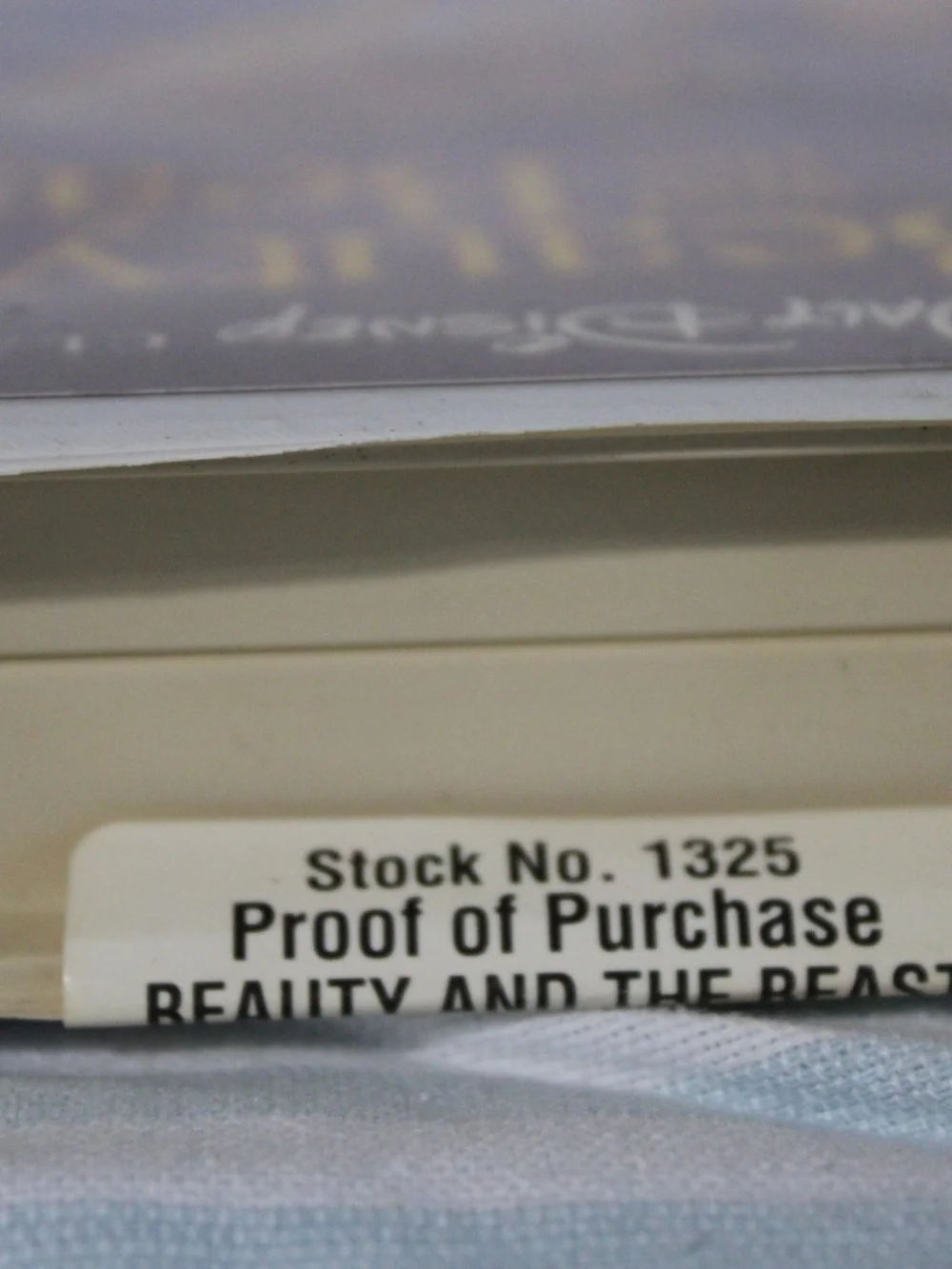 Beauty and the Beast Classic Disney VHS - Purple & Yellow Cover